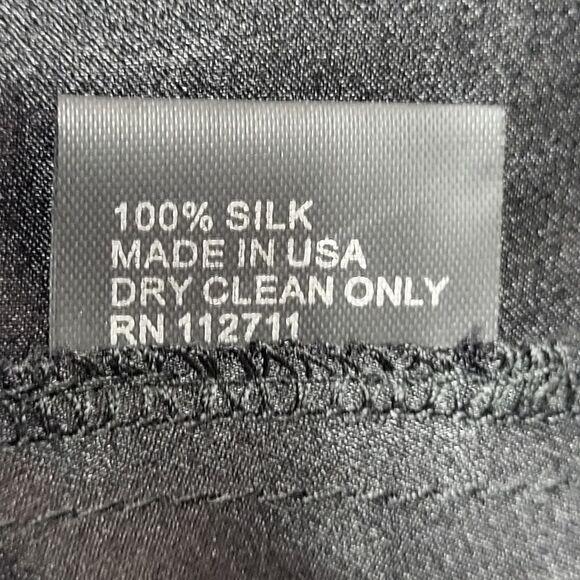 New Jay Godfrey Size 8 All Silk Color Block Dress Deep V-Neck Racerback USA - Picture 13 of 13